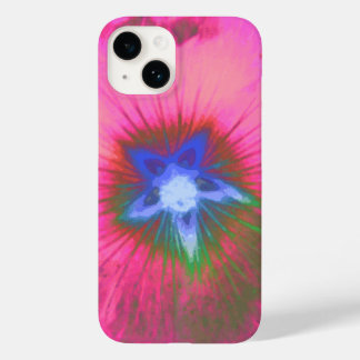 Hollyhock Flower Pink Velvet Case-Mate iPhone 14 Case