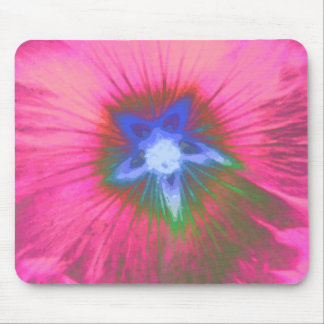Hollyhock Flower Pink Velvet Mousepad