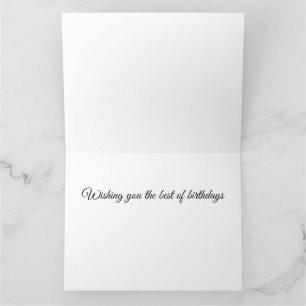 Hollyhock flowers birthday card
