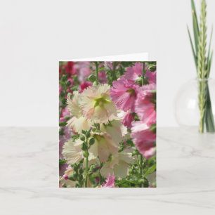 Hollyhocks: Japan Card