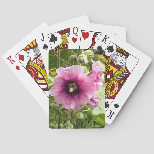 HOLLYHOCKS PLAYING CARDS (Back)