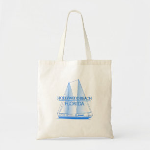 Hollywood Beach Coastal Nautical Sailing Sailor Tote Bag