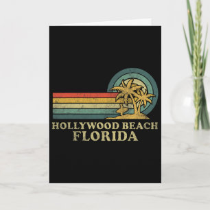 Hollywood Beach Florida Family Vacation Vintage Pa Card