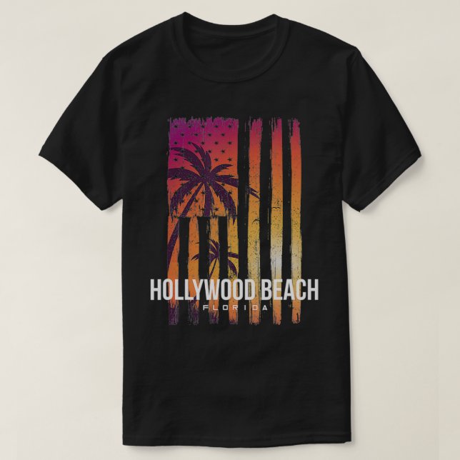 Hollywood Beach USA Florida  T-Shirt (Design Front)