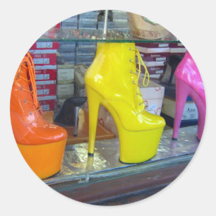 Hollywood Blvd Shoes Classic Round Sticker