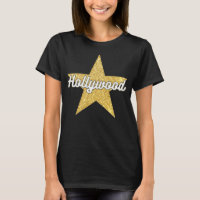 Hollywood Boulevard Script and Star T-Shirt