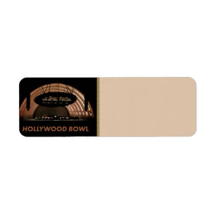 Hollywood Bowl Return Address Label