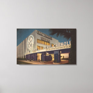 Hollywood, CA - "A gay night spot" Canvas Print