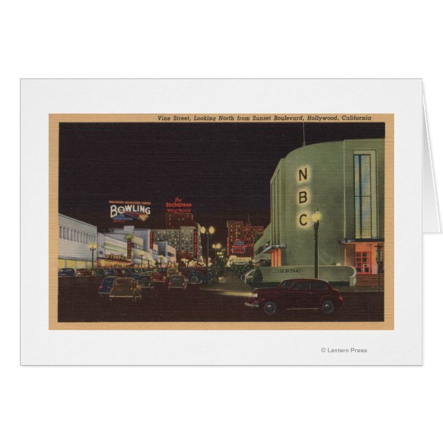 Hollywood, CA - Vine Street de Sunset (Devant horizontal)