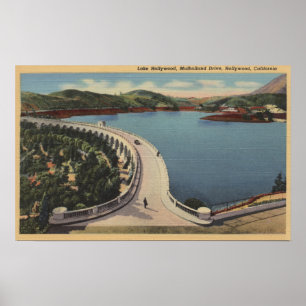 Hollywood, CALake Hollywood & Mulholland Drive Poster