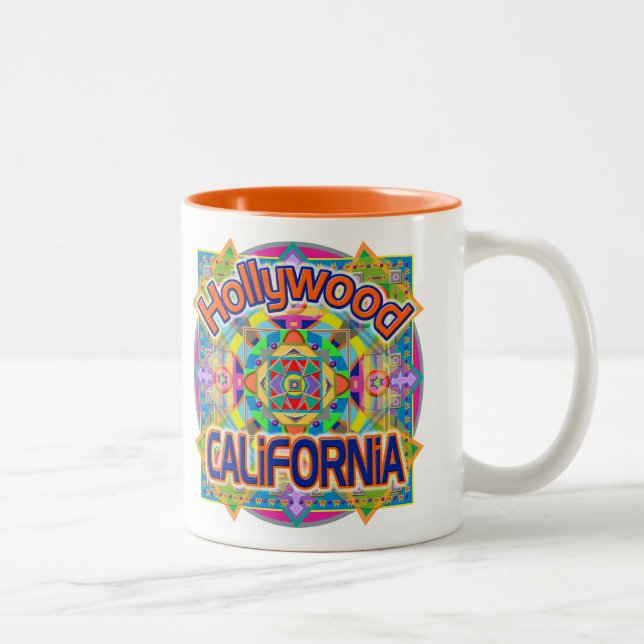 Hollywood CALIFORNIA Happy Mug (Right)