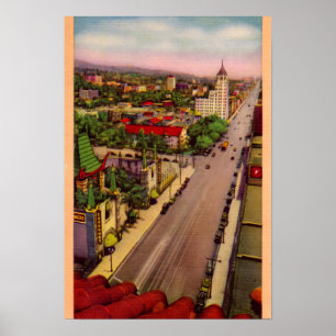 Hollywood California Hollywood Boulevard Poster