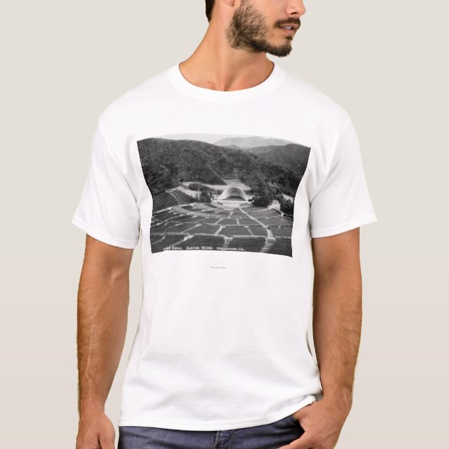 Hollywood, California Hollywood Bowl View T-Shirt (Front)
