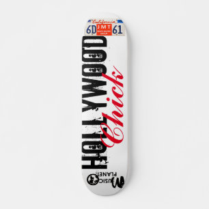 HOLLYWOOD CHICK  Skateboard, 7¾" Deck Skateboard
