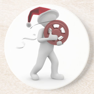 hollywood christmas coaster