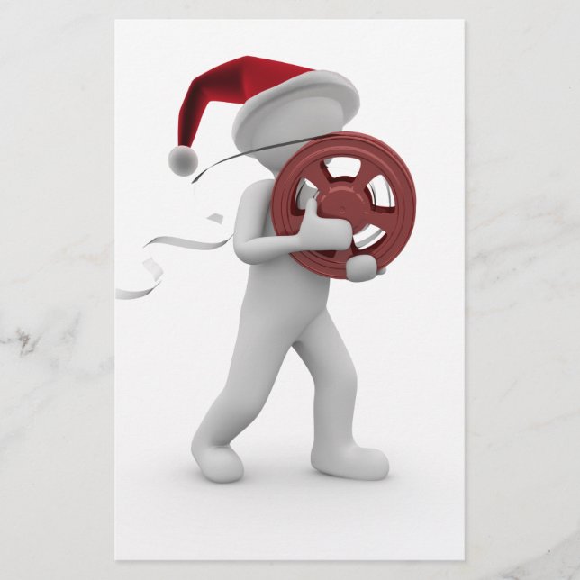 hollywood christmas stationery (Front)