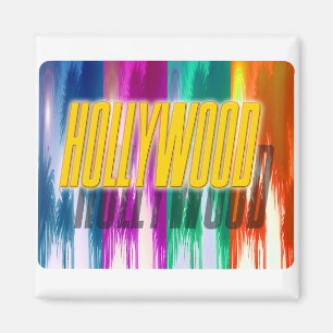 "Hollywood" Colourful Palms Magnet