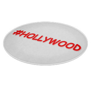 "#HOLLYWOOD" Cute Design. Buy Now Cutting Board