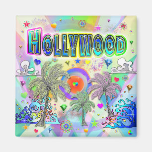 Hollywood Deep Dream Magnet