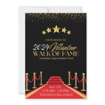 Hollywood Fame Red Carpet Volontaire Invitation