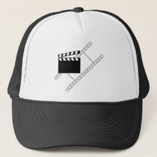 hollywood film clapper trucker hat