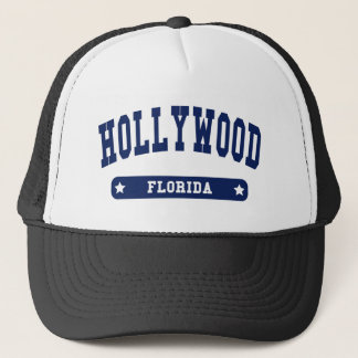 Hollywood Florida College Style tee shirts Trucker Hat