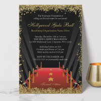 Hollywood Gala Ball Red Carpet Glitter