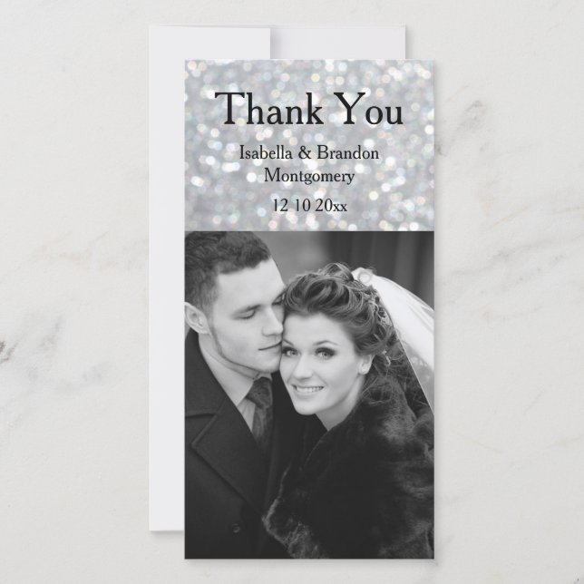 Hollywood Glam Thank You Card (Front)