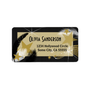 Hollywood Glamour Address Label