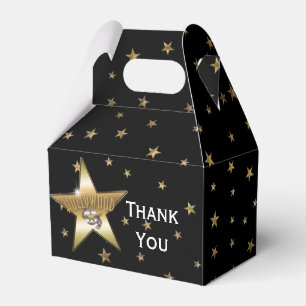 HOLLYWOOD GOLD STAR Birthday Party Favour Boxes