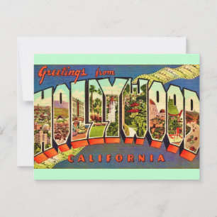Hollywood Greeting Postcard  