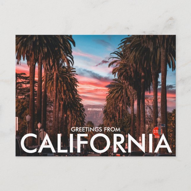Hollywood, Los Angeles, California Postcard (Front)