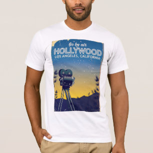 Hollywood Los Angeles California travel poster T-Shirt