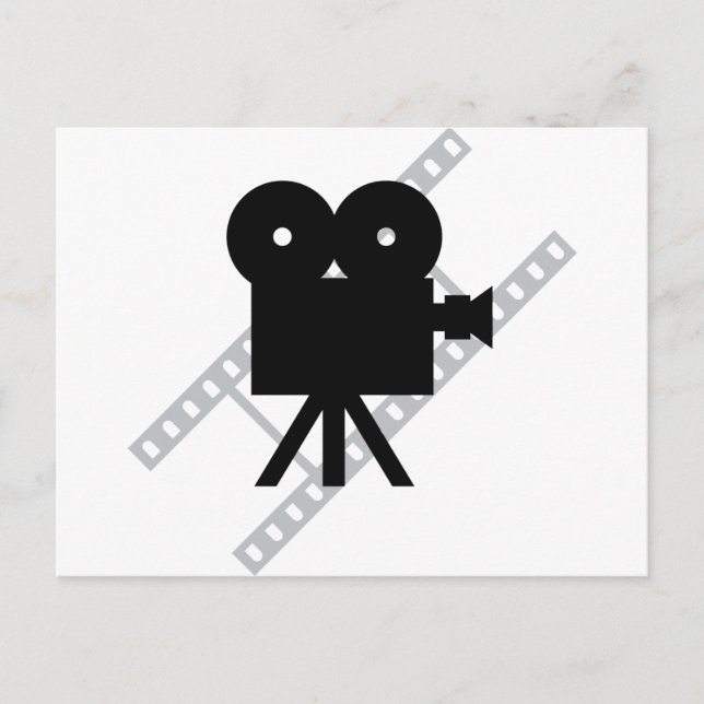 hollywood movie cine camera film postcard (Front)