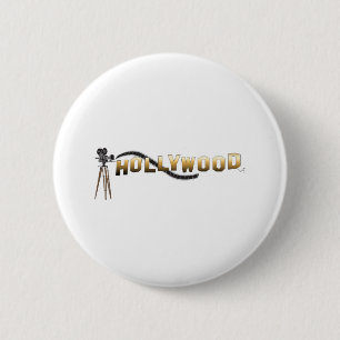 Hollywood-Movie Director Camera 2 Inch Round Button