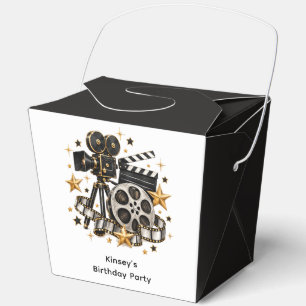 Hollywood Movie Night Birthday Party Favor Box