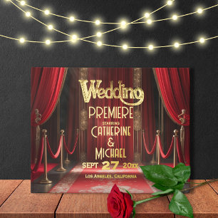Hollywood Movie Red Carpet Premiere Wedding Guest Book
