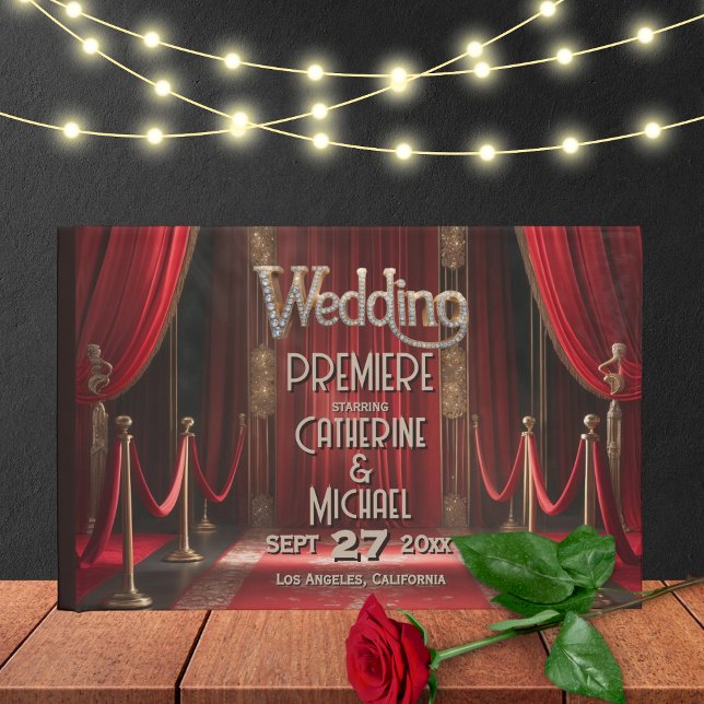 Hollywood Movie Red Carpet Premiere Wedding Guest Book (Creator Uploaded)