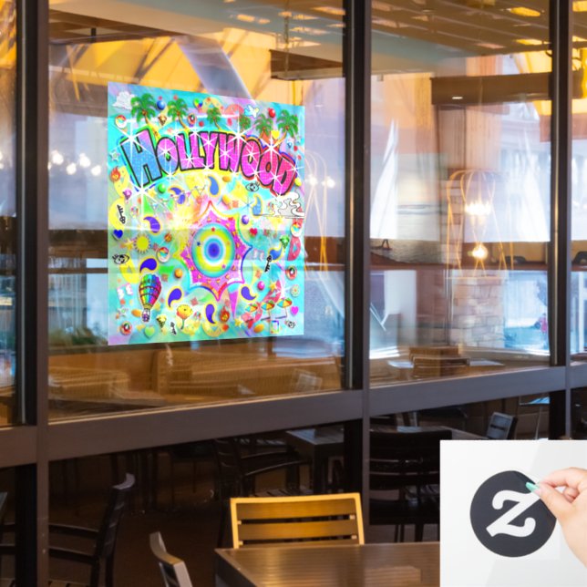 Hollywood Mystic Dance Window Cling (Restaurant Window)