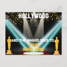 Hollywood Personalized Postcard