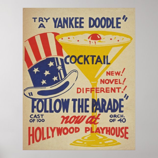 Hollywood Playhouse Vintage Poster (Front)