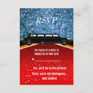 Hollywood Red Carpet RSVP Card