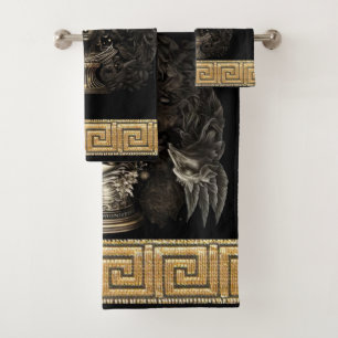 Hollywood Regency Greek Goddess Artemi Bath Towel Set