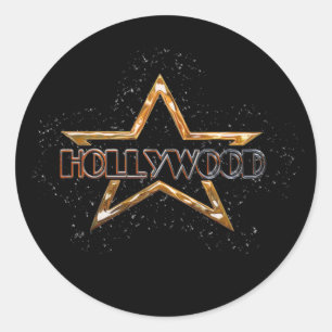Hollywood Star Classic Round Sticker