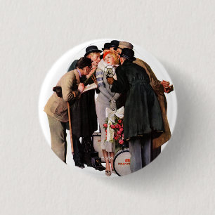 Hollywood Starlet 1 Inch Round Button