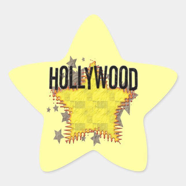 Hollywood Sticker! Star Sticker (Front)