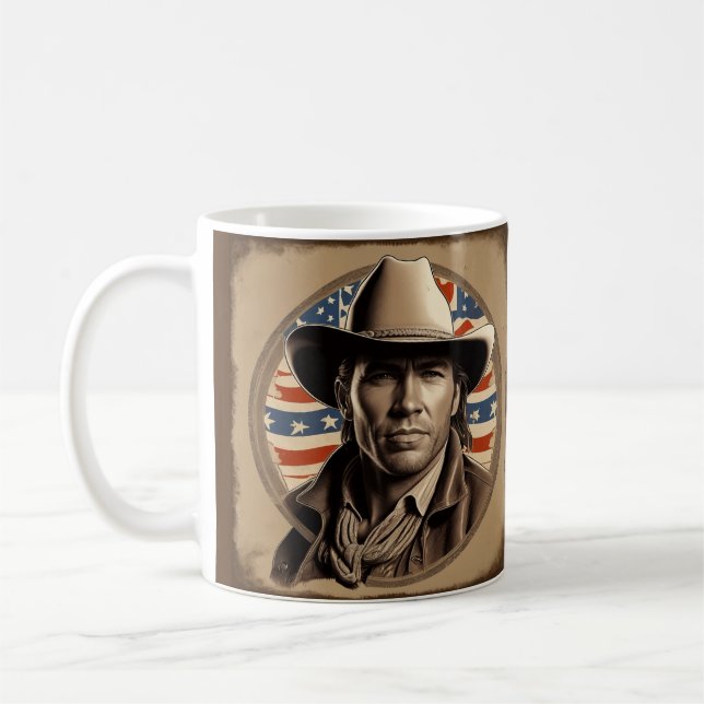 Hollywood Style Cowboy Coffee Mug (Left)