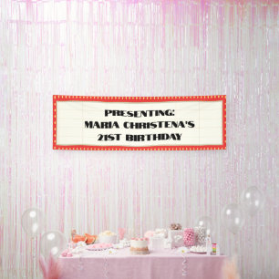 Hollywood Theater Signboard Banner