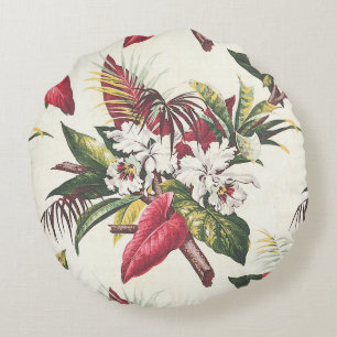 Hollywood Tropical Round Pillow