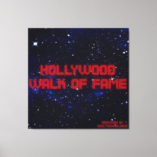 hollywood, walk of fame canvas print